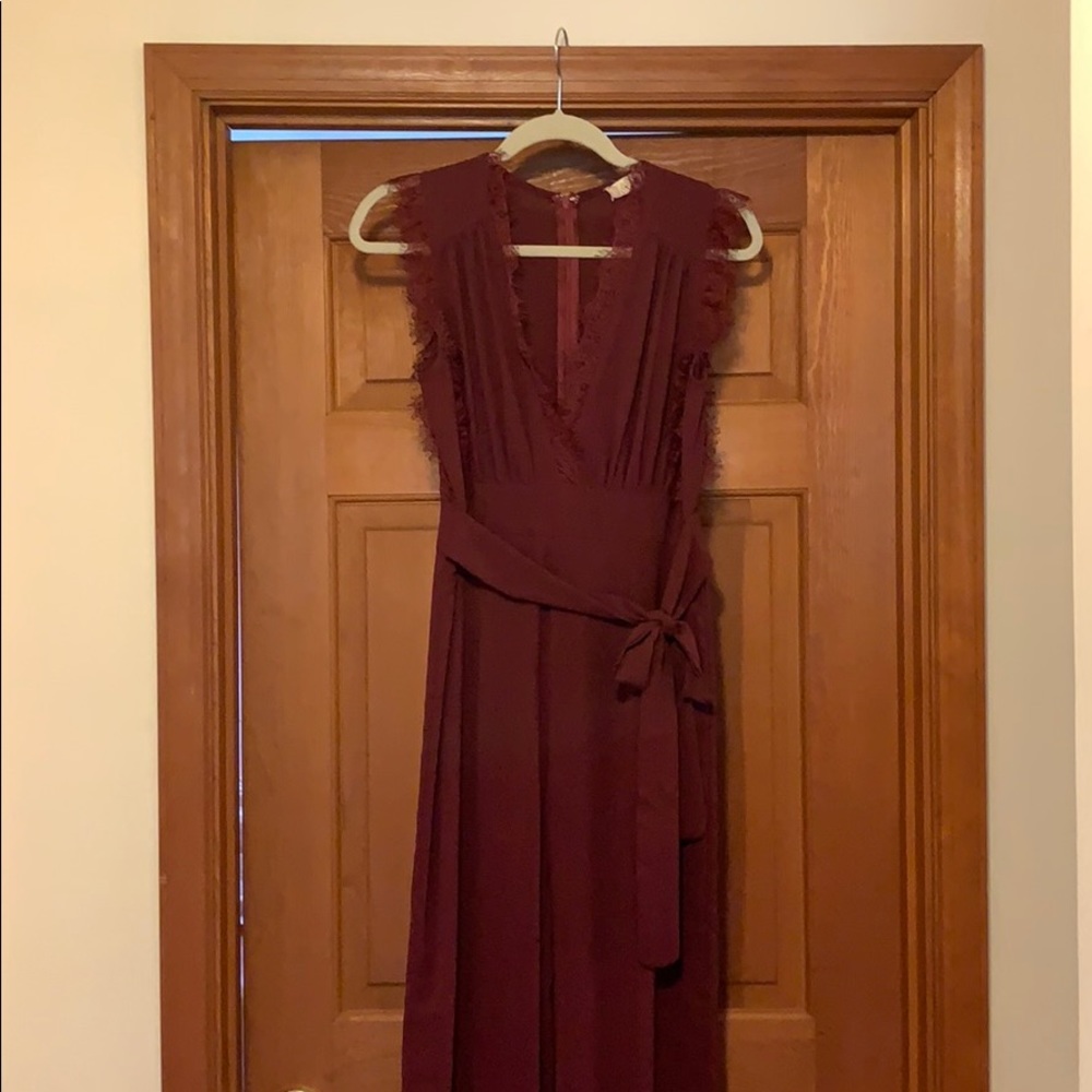 EUC Altar’D State Maroon Jumpsuit